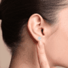 1.41 Carat Princess Cut Diamond Stud Earrings in White Gold - Image 3