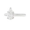 Solitaire Collection â 1.25 Carat Pear Shape Diamond Engagement Ring in Platinum - Image 4