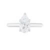 Solitaire Collection â 1.25 Carat Pear Shape Diamond Engagement Ring in Platinum - Image 2