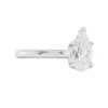Solitaire Collection â 1.25 Carat Pear Shape Diamond Engagement Ring in Platinum - Image 3