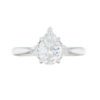Three Stone Collection â 1.21 Carat Pear Shape with 0.16 Carat Trillion Diamonds in Platinum - Image 2