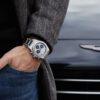 Laureato Chronograph 42mm White Black Dial in Stainless Steel - Image 3