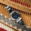 Laureato Chronograph 42mm Black Blue Dial in Stainless Steel - Image 5