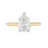 Solitaire Collection â Pear Shape Diamond Engagement Ring in Yellow Gold - Image 2