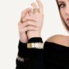 Arena 3.90 Carat Graduating Diamond Bar Bracelet in Yellow Gold - Image 3