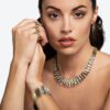 Arena 3.90 Carat Graduating Diamond Bar Bracelet in Yellow Gold - Image 4