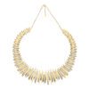 Arena 49.90 Carat Graduating Diamond Bar Necklace in Yellow Gold - Image 3
