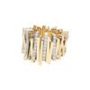 Arena 0.76 Carat Graduating Diamond Bar Ring in Yellow Gold - Image 2