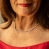 5.55 Carat Bezel Set Graduating Diamond Tennis Necklace in White Gold - Image 3