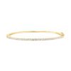 0.90 Carat Round Brilliant Cut Diamond Bangle Bracelet in Yellow Gold - Image 2