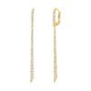 1.38 Carat PavÃ© set Diamond Drop Earrings in Yellow Gold - Image 2