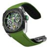 Klepcys DICE Lime Double Chronograph - Skeleton Dial in Carbon - 42mm - Image 4