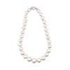 20x15mm Graduating Baroque Freshwater Pearl Necklace in White Gold - Image 2