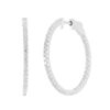 1.14 Carat Diamond In and Out Hoop Earrings in White Gold - Image 2