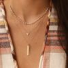 Ava Bea 0.48 Carat Diamond Interval Tennis Necklace in Yellow Gold - Image 3