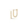 Poppy Rae Pebble U Hoop Earrings in Yellow Gold - Image 2