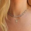 Teddi Paige 0.13 Carat Diamond Fluted Sunburst Necklace in Yellow Gold - Image 3