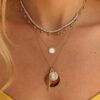 Teddi Paige 0.13 Carat Diamond Fluted Sunburst Necklace in Yellow Gold - Image 4