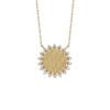 Teddi Paige 0.13 Carat Diamond Fluted Sunburst Necklace in Yellow Gold - Image 2