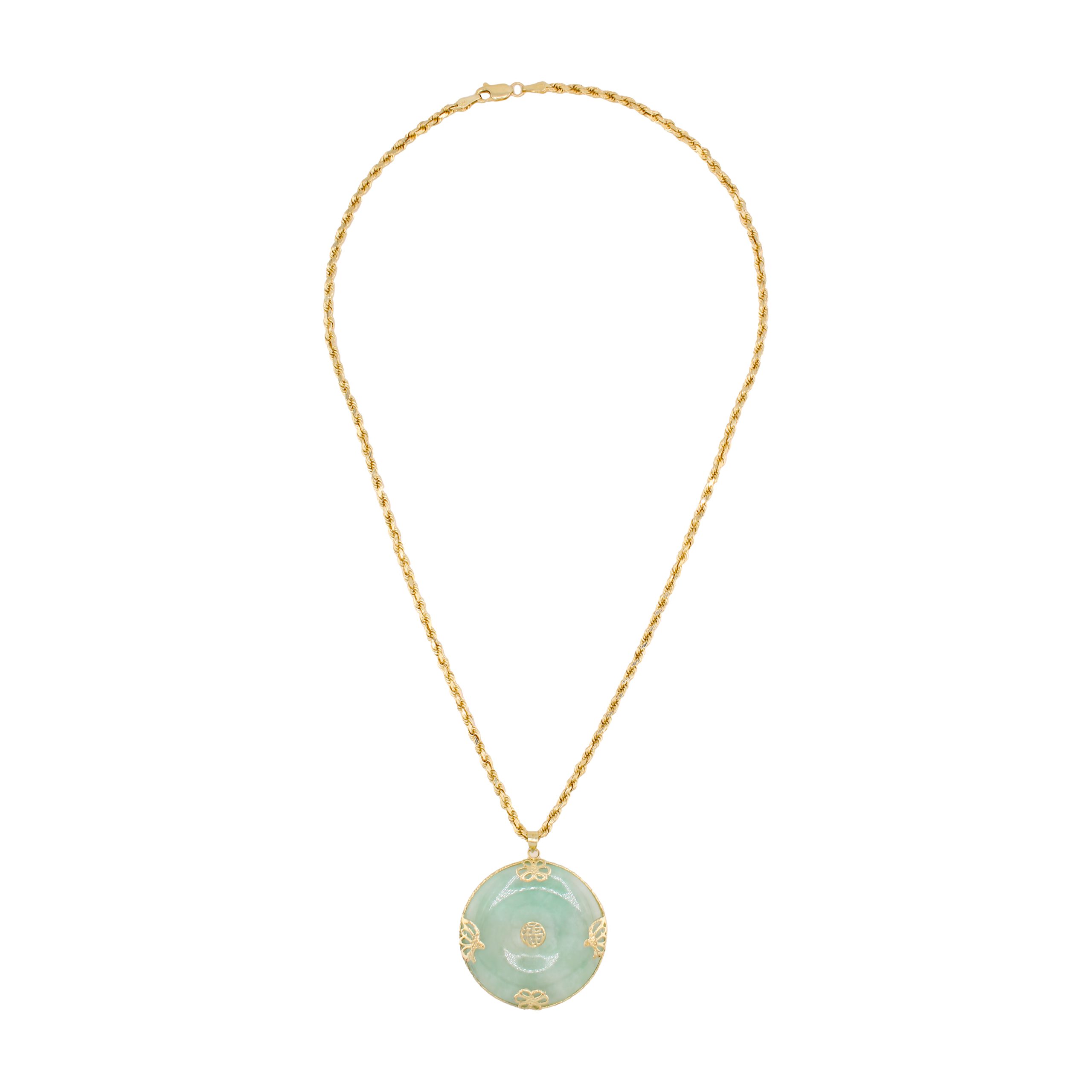 Jade good luck necklace discount
