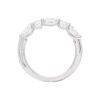 1.53 Carat Round Brilliant and Oval cut Diamond Half Eternity Wedding Band in Platinum - Image 3