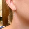0.54 carat Kite cut Diamond Drop Earrings in Yellow Gold - Image 3