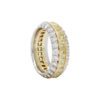 3.72 carat Princess cut Fancy Intense Yellow with White Round Diamond Wedding Ring in Platinum/Gold - Image 4