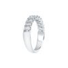 Emerald cut Half Eternity Diamond Wedding Ring in White Gold - Image 3
