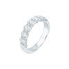 2.58 carat Asscher cut Half Eternity Diamond Wedding Ring in Platinum - Image 2