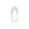 2.58 carat Asscher cut Half Eternity Diamond Wedding Ring in Platinum - Image 4