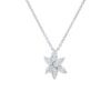 0.69 carat Marquise cut Diamond Cluster Pendant Necklace in White Gold - Image 2