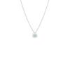Solitaire 0.87 carat Round Brilliant cut Diamond Pendant Necklace in Platinum - Image 3