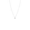 Solitaire 0.87 carat Round Brilliant cut Diamond Pendant Necklace in Platinum - Image 2