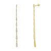 2.02 carats Diamond Graduated Drop Earrings in Yellow Gold - Image 2