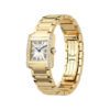 Tank FranÃ§aise Small Model Quartz with Diamond Case on Bracelet in Yellow Gold - Pre-Owned - Image 3