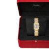 Tank FranÃ§aise Small Model Quartz with Diamond Case on Bracelet in Yellow Gold - Pre-Owned - Image 4