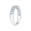4.32 carat Emerald cut Half Eternity Diamond Wedding Ring in Platinum - Image 3