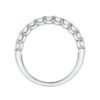 4.32 carat Emerald cut Half Eternity Diamond Wedding Ring in Platinum - Image 4