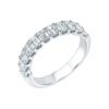 4.32 carat Emerald cut Half Eternity Diamond Wedding Ring in Platinum - Image 2