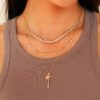 Ava Bea 0.08 Carats Diamond Station Necklace in Yellow Gold - Image 4