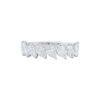 Pear Shape Diamond Half Eternity Ring in White Gold - Image 2