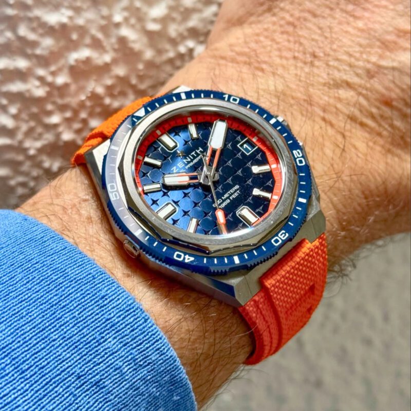 DEFY Extreme Diver 43mm Blue Dial in Titanium