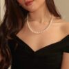 Akoya Cultured A+ Pearl Strand Necklace in Yellow Gold - 6.5x6mm - Image 3