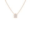 Diamonds by the Inch Bezel set Solitaire Pendant Necklace in Rose Gold - Image 2