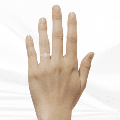 Solitaire Collection – 0.96 Carat Radiant cut Diamond Engagement Ring in Platinum