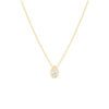 0.52 carat Pear shape Bezel set Diamond Pendant Necklace in Yellow Gold - Image 2