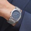 Tonda PF Micro Rotor Stone Blue Dial in Platinum - 40mm - Image 7