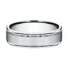 Comfort Fit Satin Center with Polished Round Edges in Platinum (6mm) - Image 2