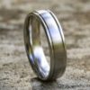Comfort Fit Satin Center with Polished Round Edges in Platinum (6mm) - Image 5