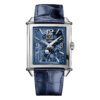 Vintage 1945 XXL Large Date and Moon Phases Blue Skeleton Dial in Stainless Steel - Image 2
